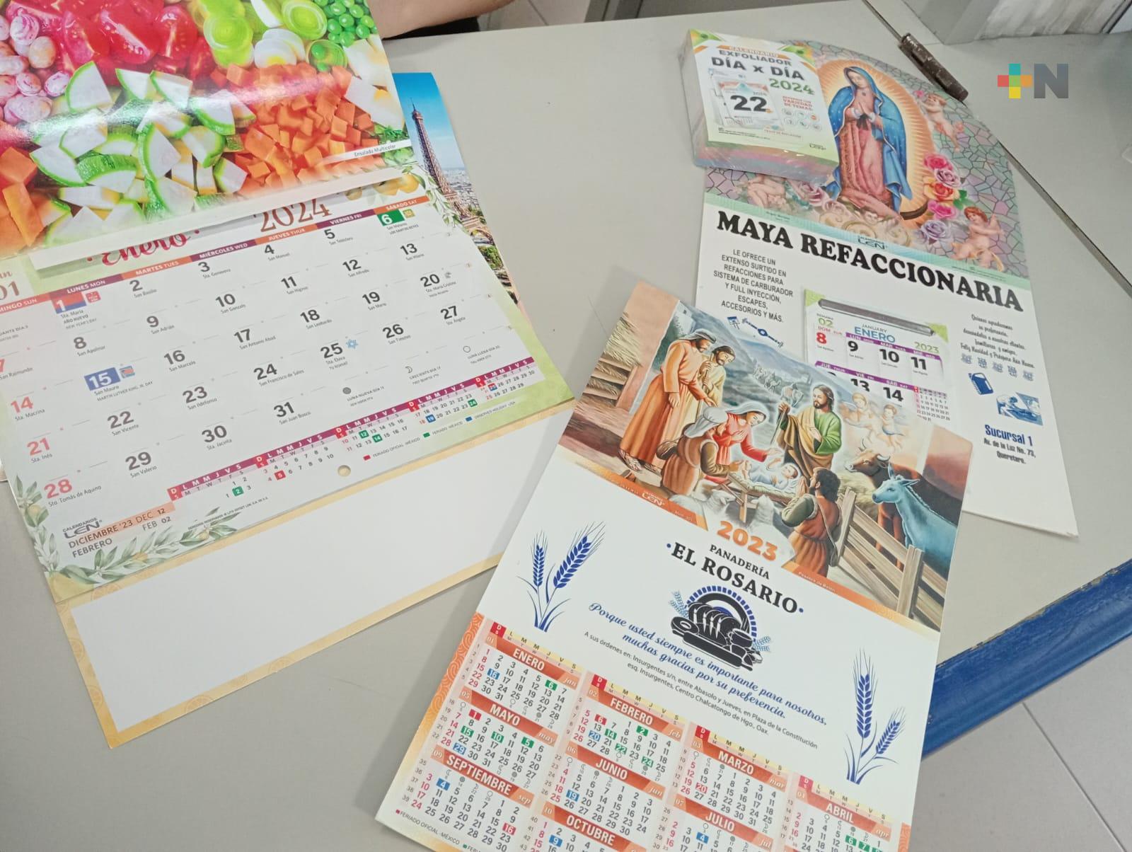 Venta de calendarios registra más del 90 por ciento en Veracruz-Boca del Río