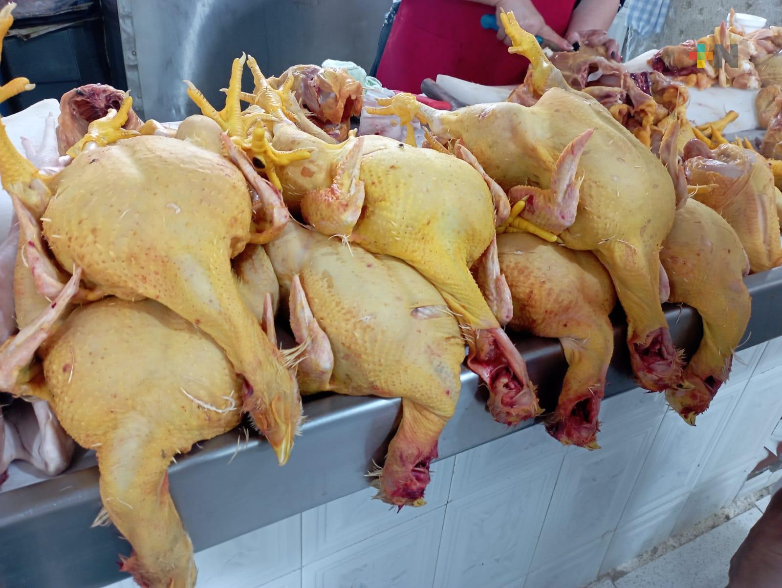 Sin modificación en el precio de la carne pollo en Coatzacoalcos