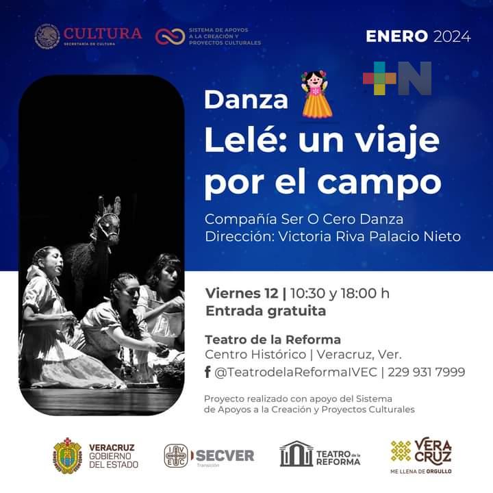 Espectáculo de danza «Lelé: un viaje por el tiempo» se presentará en teatro de la Reforma