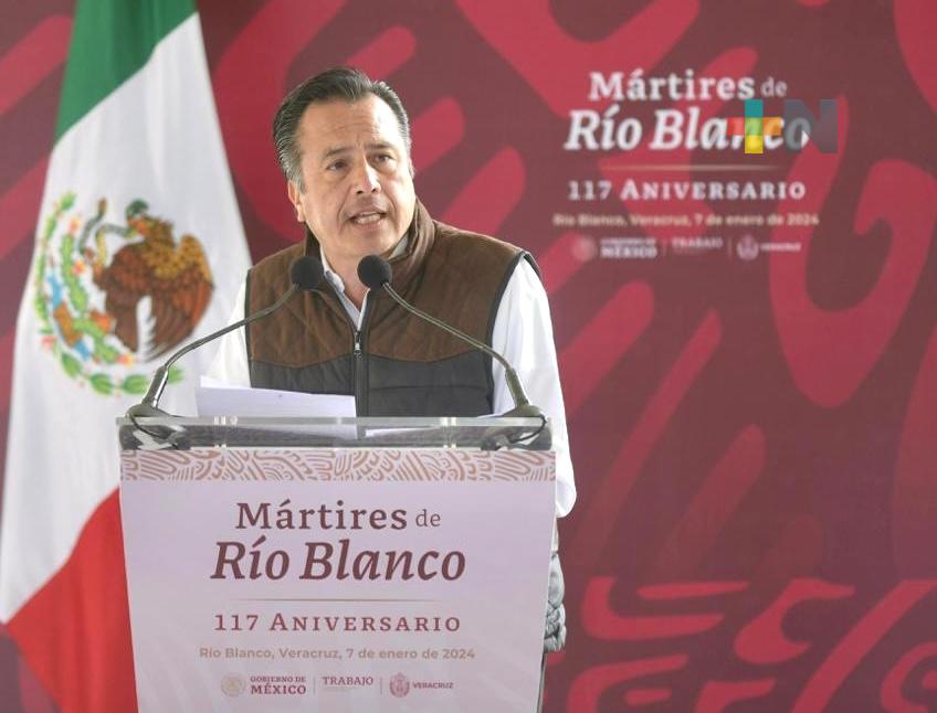 Destaca Cuitláhuac García relevancia  histórica de Veracruz en entorno laboral del país