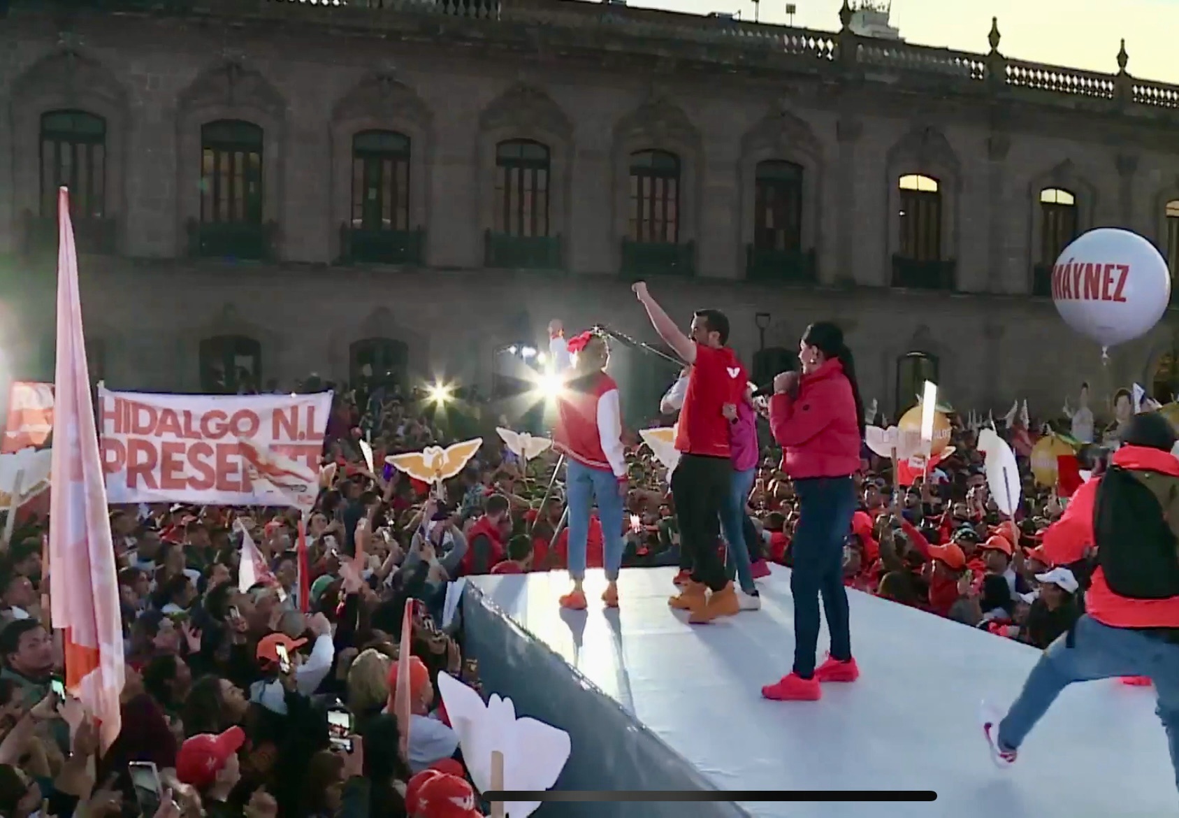 Jorge Álvarez Máynez concluye precampaña en Monterrey, Nuevo León