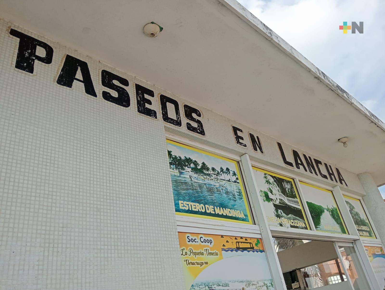 Disminuyen un 60% los paseos en lancha en Boca del Río