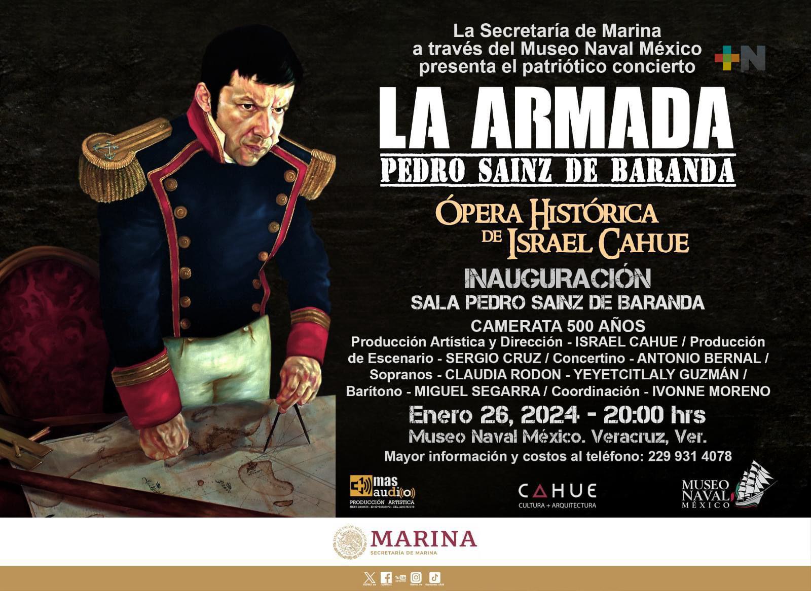 Museo Naval México inaugurará nueva sala  de exhibición «Pedro Sainz de Baranda»