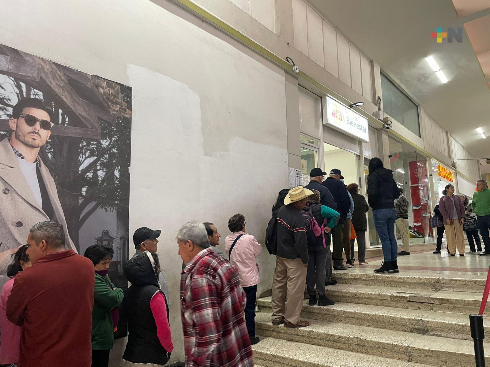 Continúa dispersión bancaria de Pensiones y Programas de Bienestar