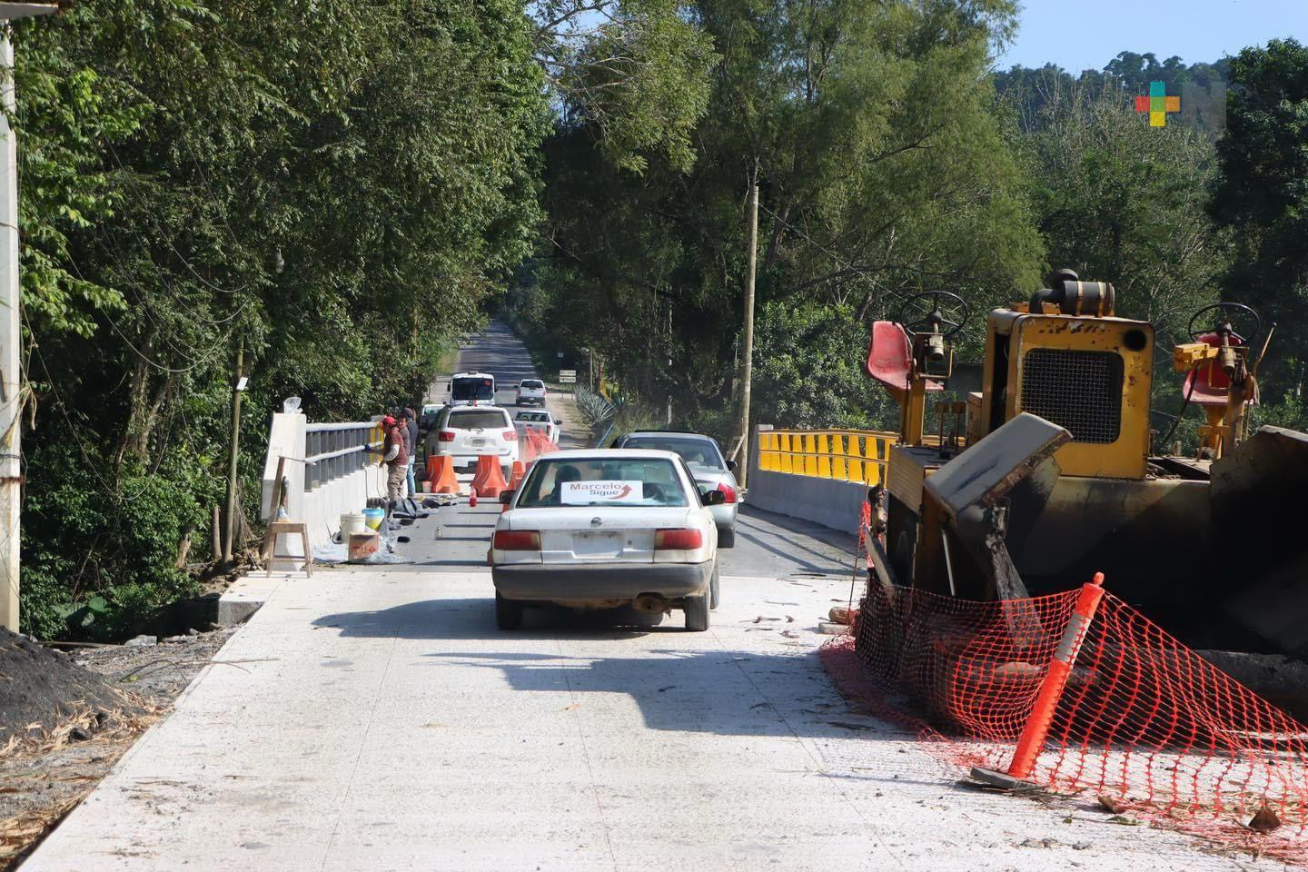 Por concluir construcción del puente sobre arroyo Culebras en municipio de Misantla