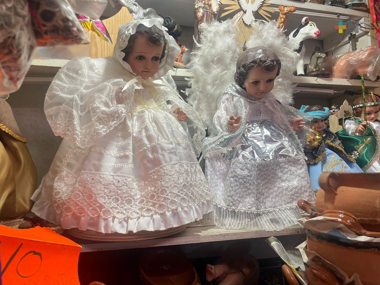 Crece demanda de servicios de restauración y vestimenta de Niños Dios