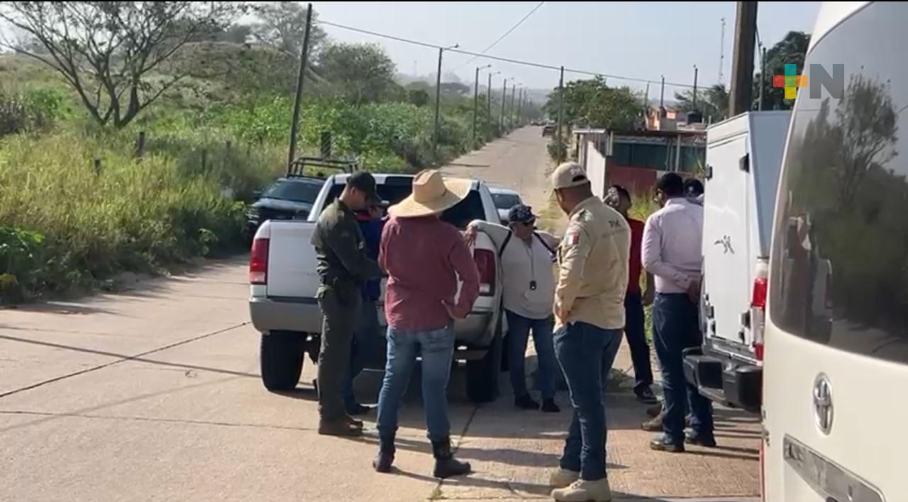 Sin hallar restos de personas desaparecidas en predio al poniente de Coatzacoalcos