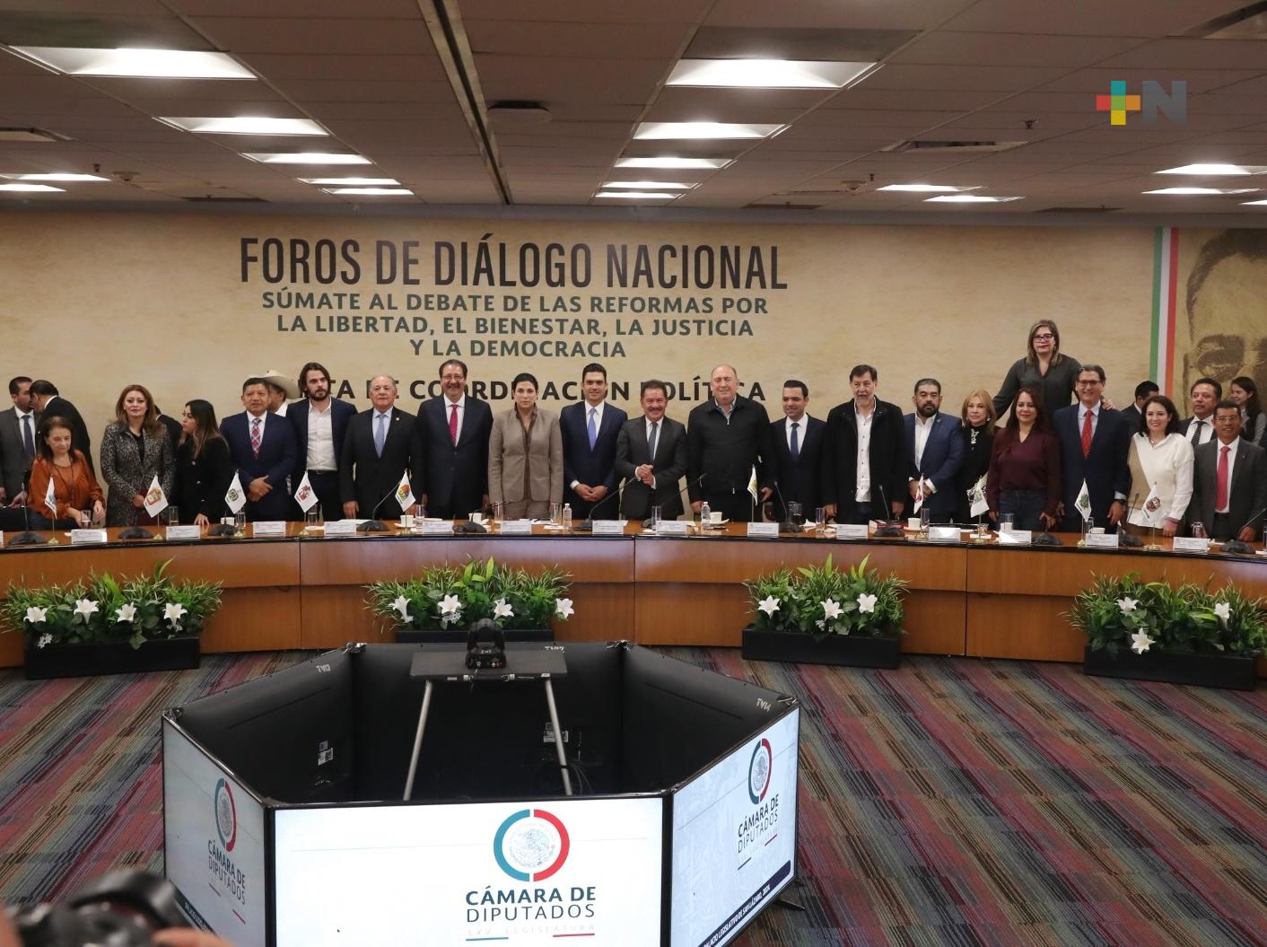 Inauguran en la Cámara de Diputados diálogos nacionales para el debate de iniciativas de reformas constitucionales