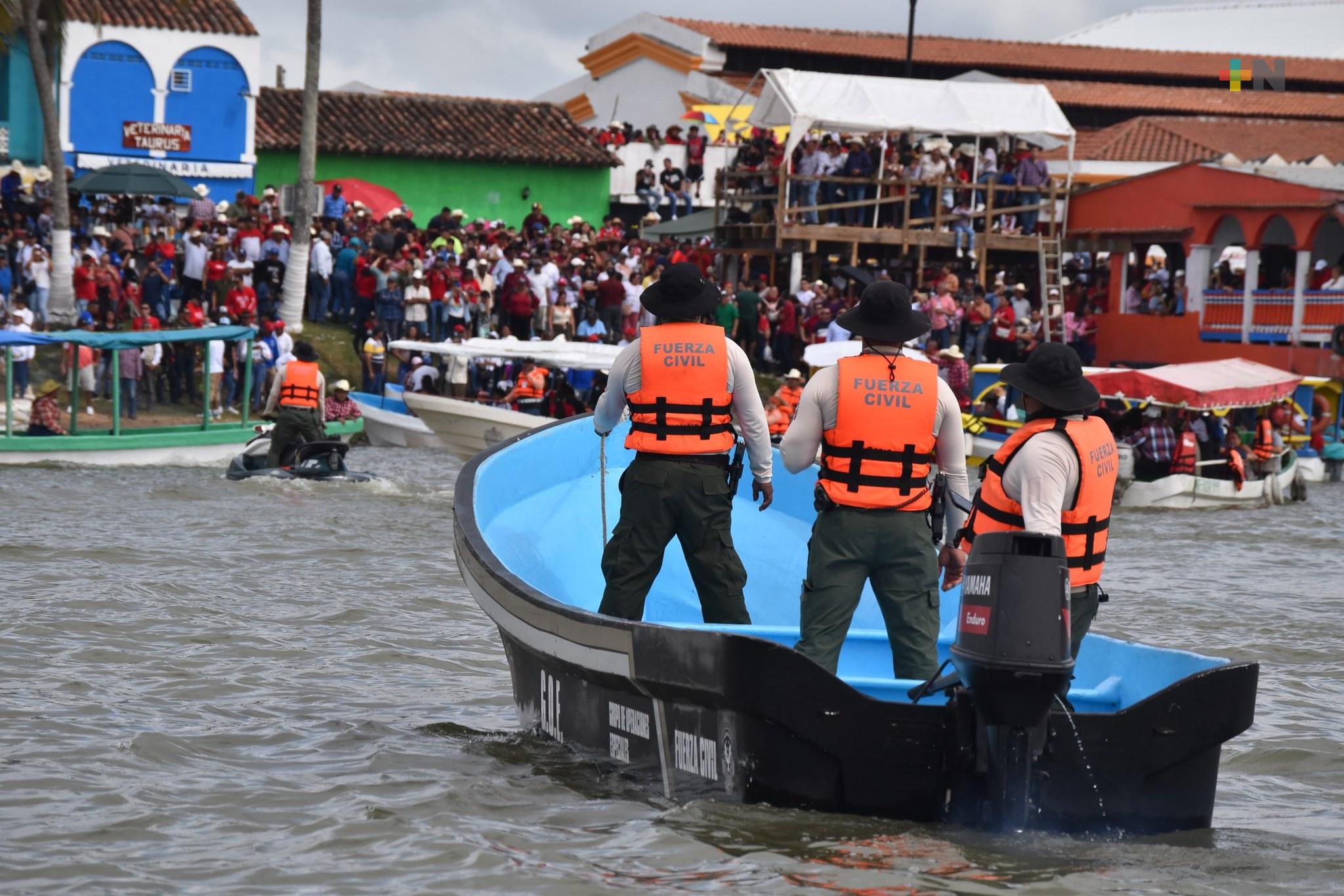 SSP brinda seguridad en tradicionales regatas, en fiestas de «La Candelaria»