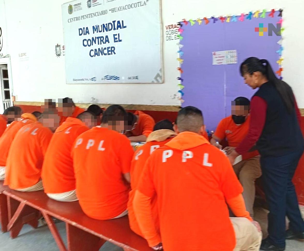 SSP brinda pláticas en centros penitenciarios por el Día Mundial contra el Cáncer