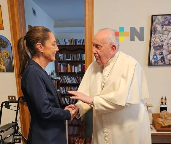 Claudia Sheinbaum se reúne con el Papa Francisco en el Vaticano