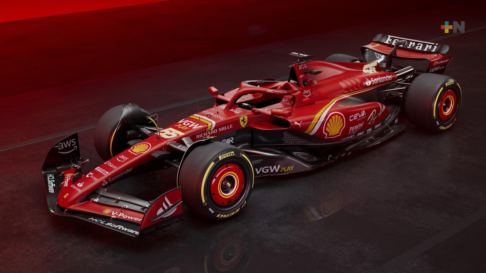 Ferrari presentó su nuevo auto SF-24 para la temporada de la Fórmula 1