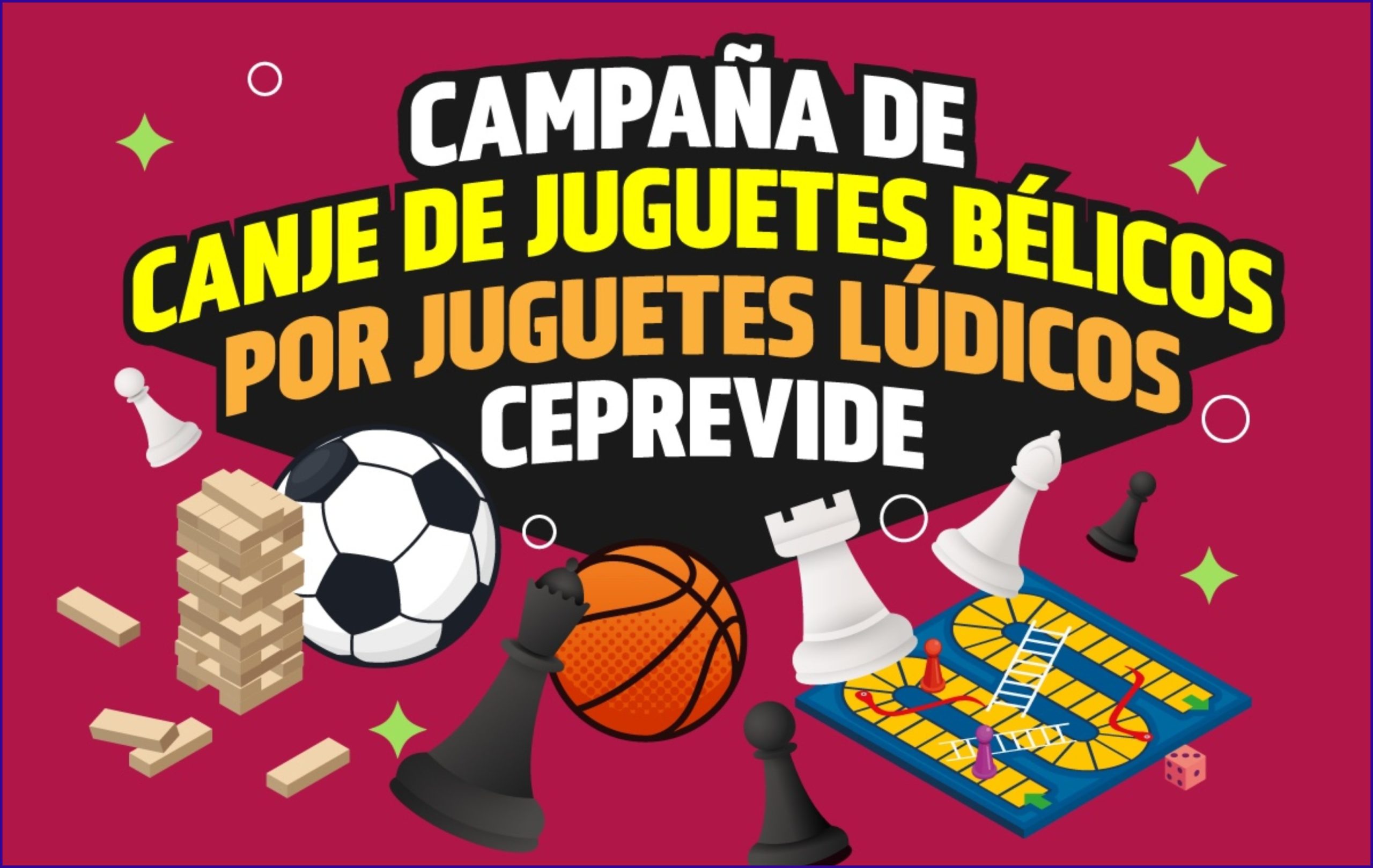 Invita SSP a participar en campaña de canje de juguetes bélicos por juegos lúdicos