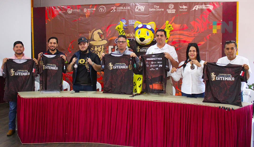 Presentan Gran Retto Aguas Abiertas en Catemaco