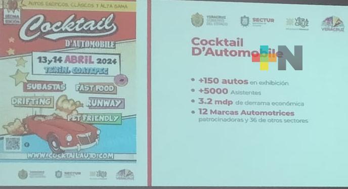 Cocktail D´Automobile evento que se llevará a cabo en Coatepec