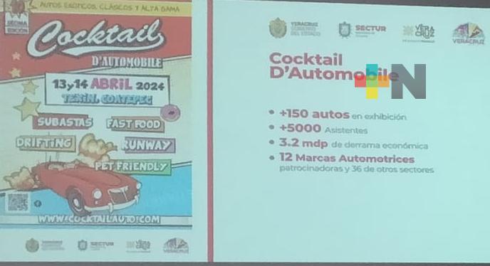 Cocktail D´Automobile evento que se llevará a cabo en Coatepec