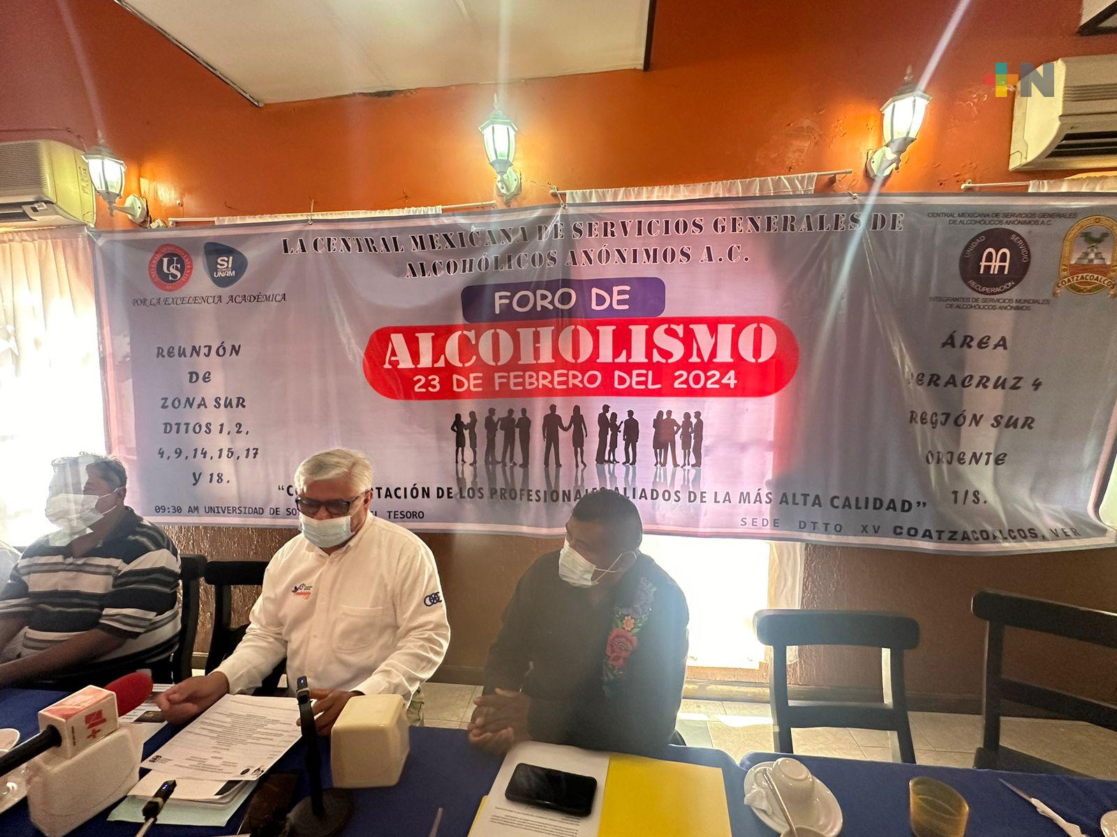 En foro sobre alcoholismo reflexionan sobre consumo a edad temprana