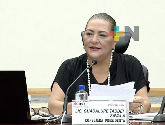 Garantiza INE igualdad de condiciones para todos los partidos en elecciones: Guadalupe Taddei