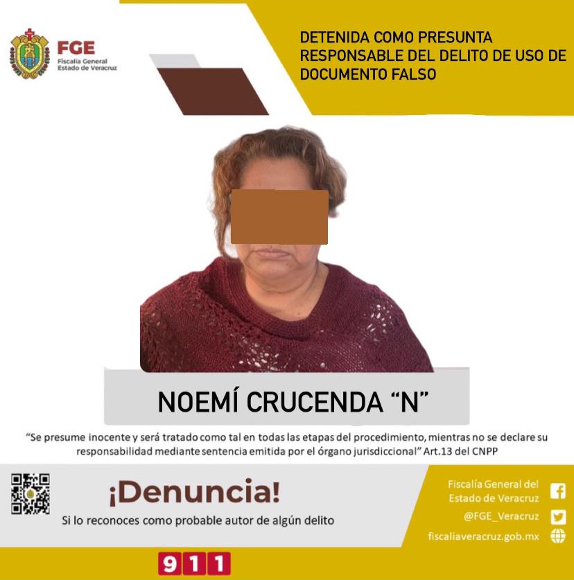 Detenida como presunta responsable del delito de uso de documento falso