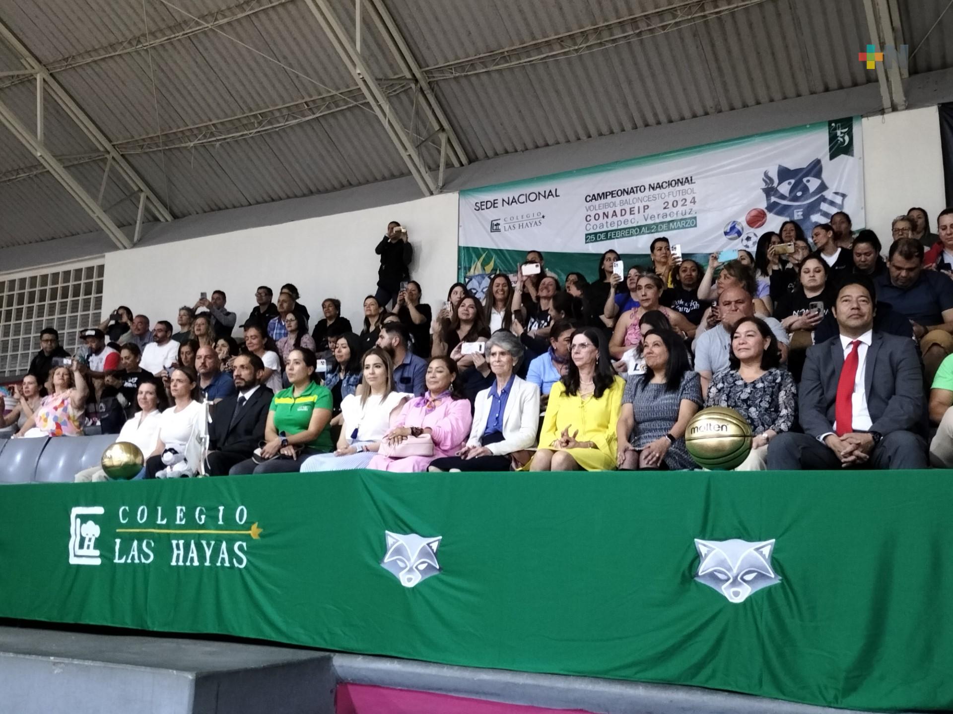 Efectúan emotiva inauguración de los Nacionales CONADEIP en Xalapa