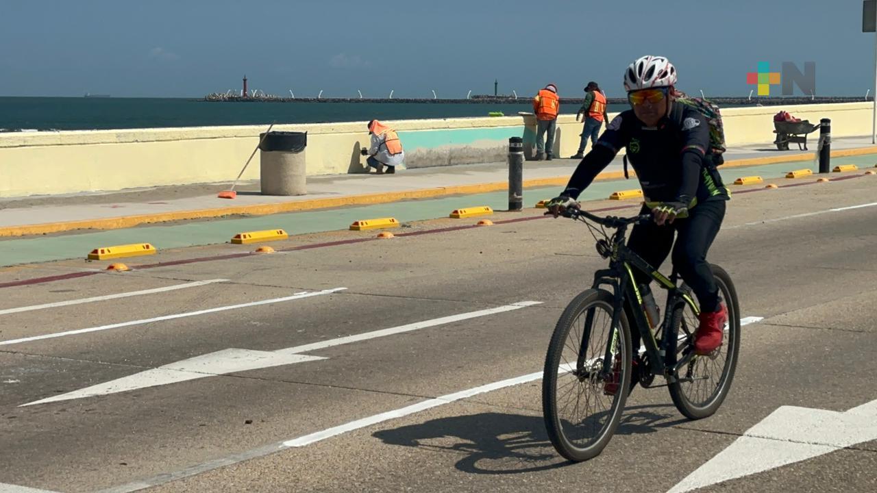 Rehabilitación del malecón de Coatzacoalcos, entre la obras de la Gobernadora
