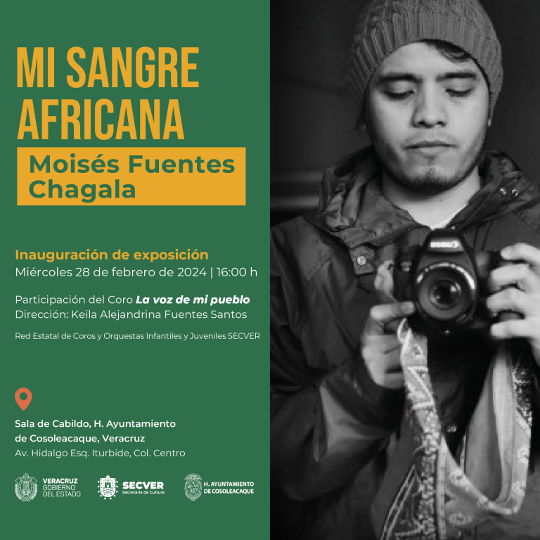 Inauguran la exposición Mi sangre africana en Cosoleacaque, Veracruz