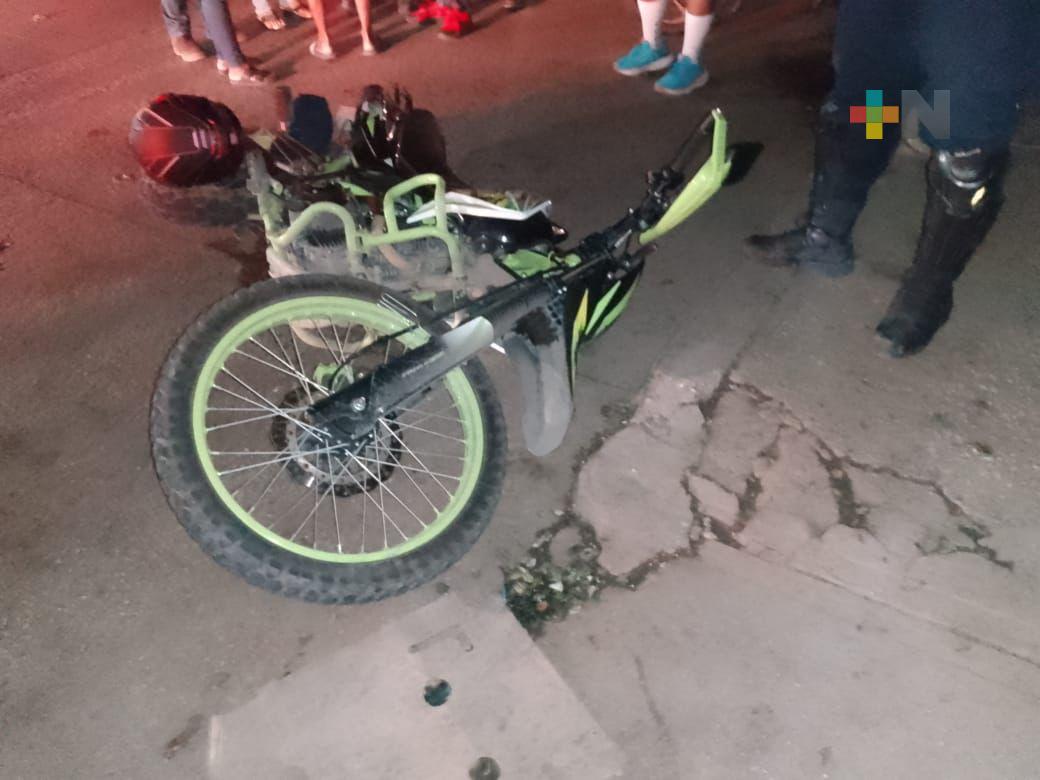 Continúan accidentes en que se ven involucradas motocicletas en Coatza