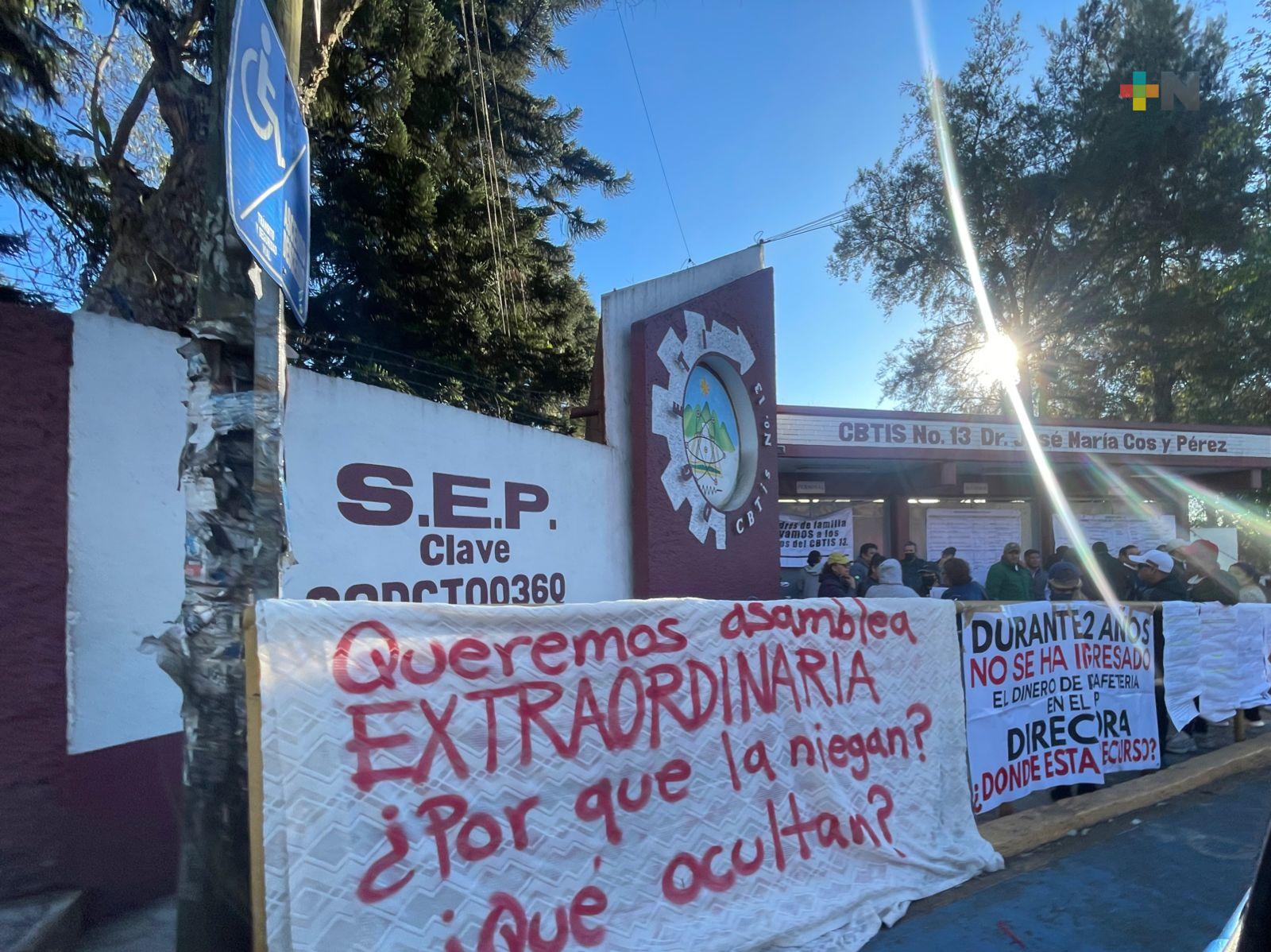 SEV está pendiente de la problemática del CBTIS 13