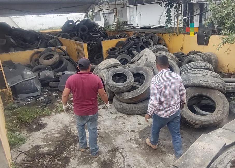 Realizan campaña permanente de acopio de llantas en Misantla