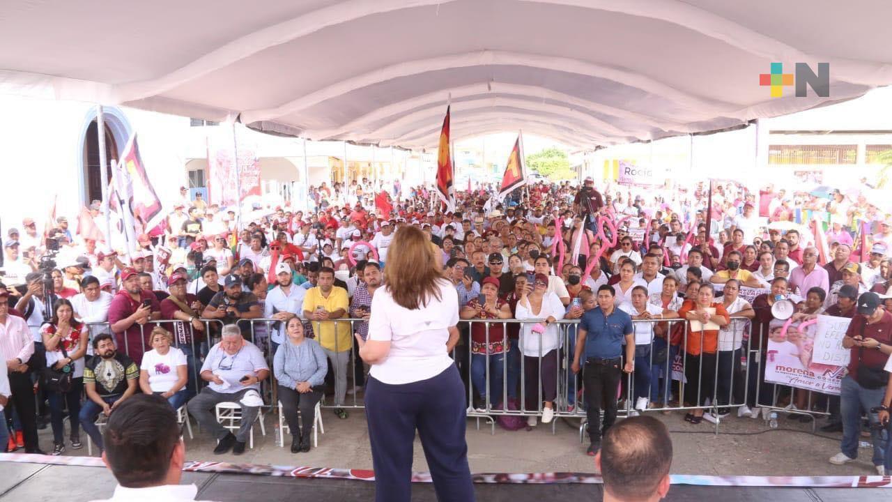 Motiva Rocío Nahle a ciudadanía a lograr mayoría calificada en Congreso de la Unión