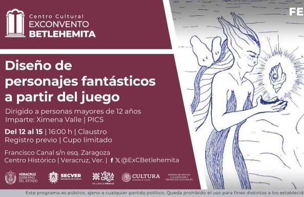 Participa en taller “Diseño de personajes fantásticos a través del juego” en el Exconvento Betlehemita