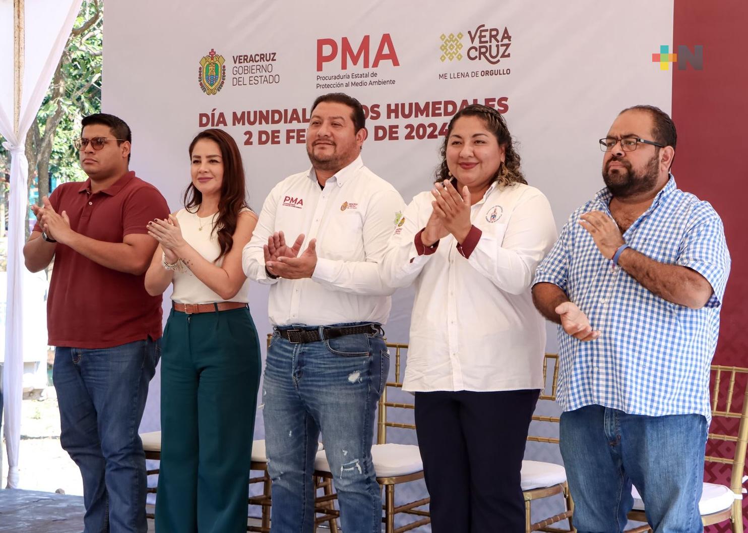 Celebra PMA Día Mundial de los humedales con rescate de la laguna Caballerizas
