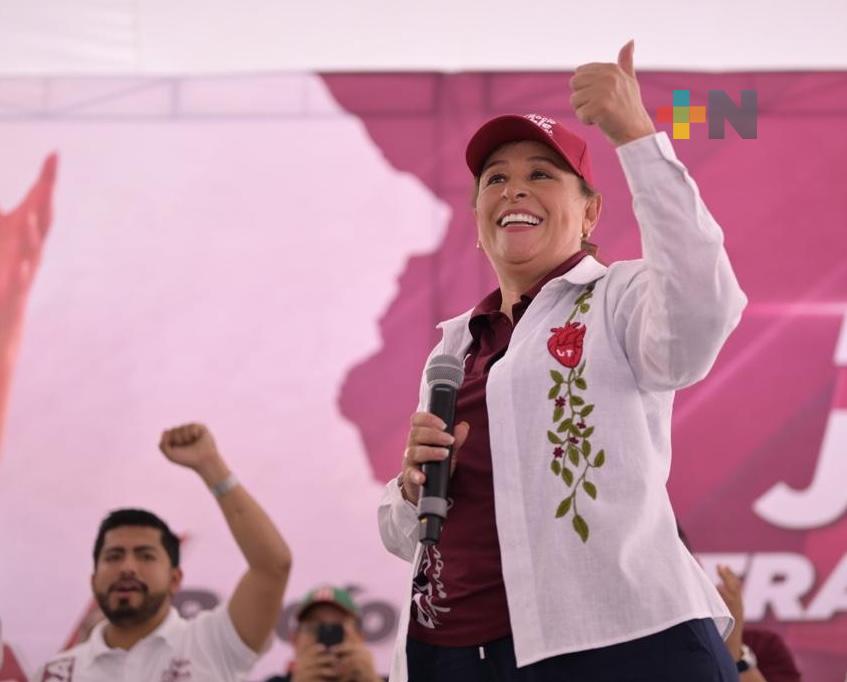 Rocío Nahle cerrará precampaña en el municipio de Alvarado