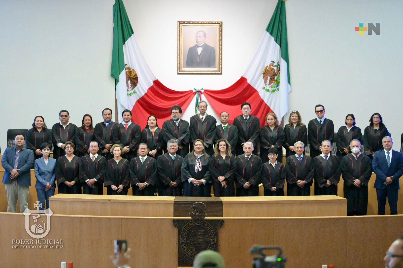 Magistrada presidenta del PJEV, Lisbeth Aurelia Jiménez estrecha lazos con Poder Judicial de Oaxaca
