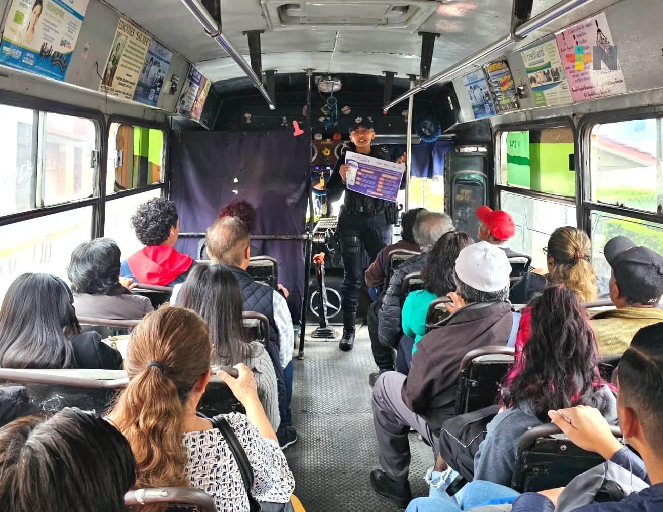 SSP mantiene operativo «Ruta Segura» en diversas zonas de Xalapa