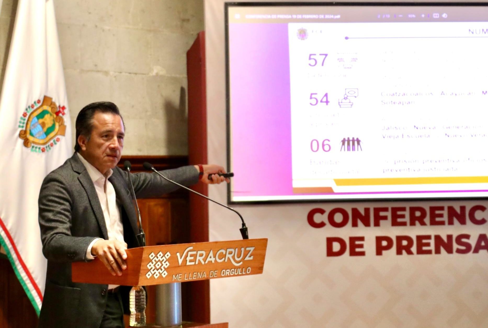 Seis bandas desarticuladas y 57 detenidos en el sur de Veracruz