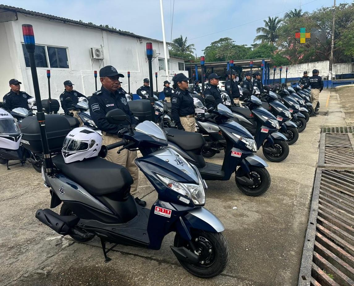 Policía municipal de Coatzacoalcos solicitará más motos para brindar seguridad