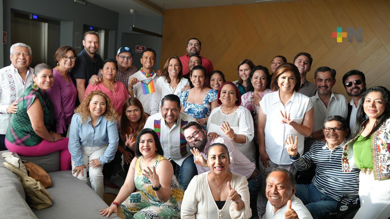 Unidad y camaradería de la 4T en Veracruz, Rocío Nahle se reúne con legisladores locales