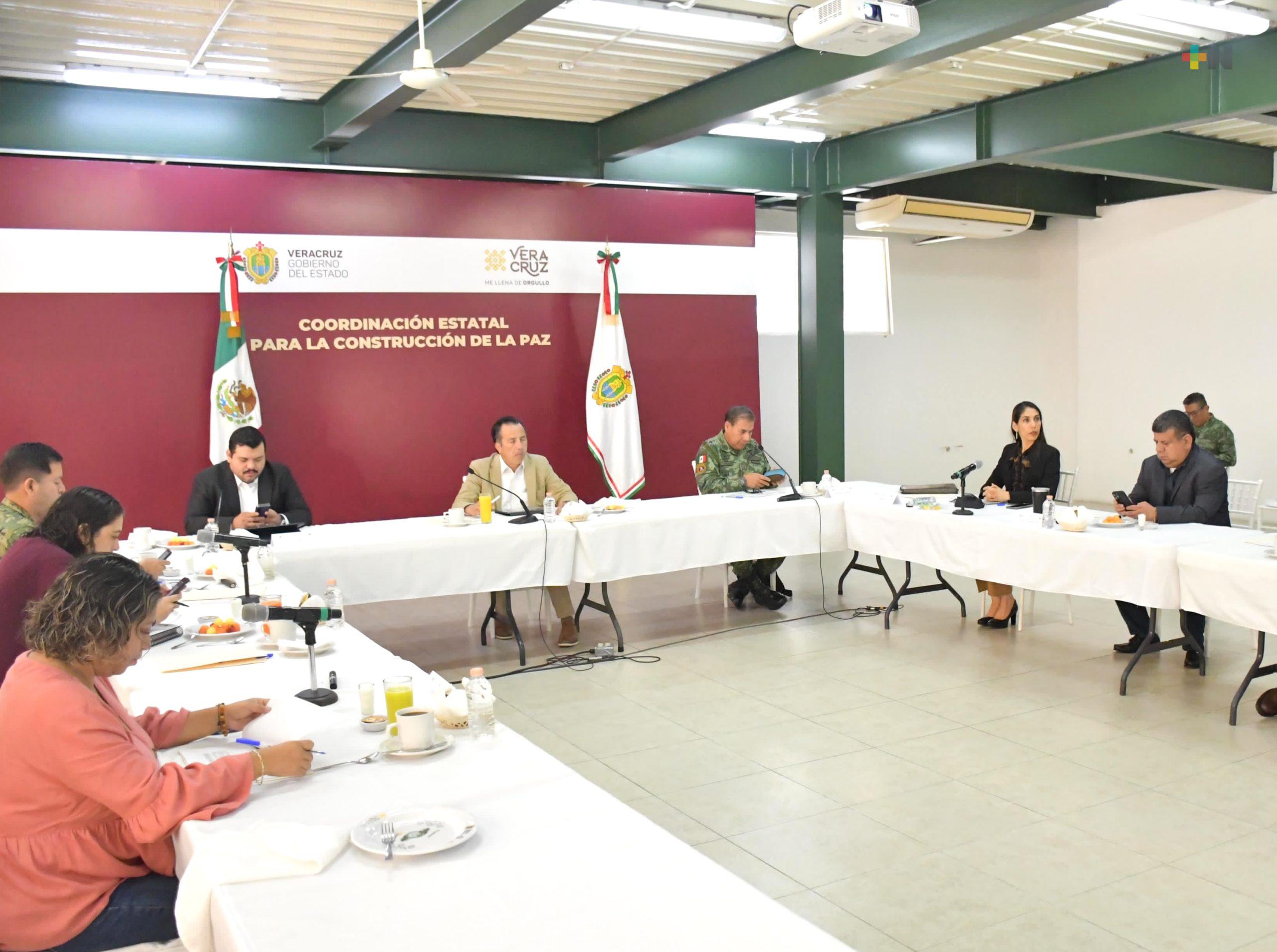 Gobernador encabezó los trabajos de la Mesa para Construcción de la Paz