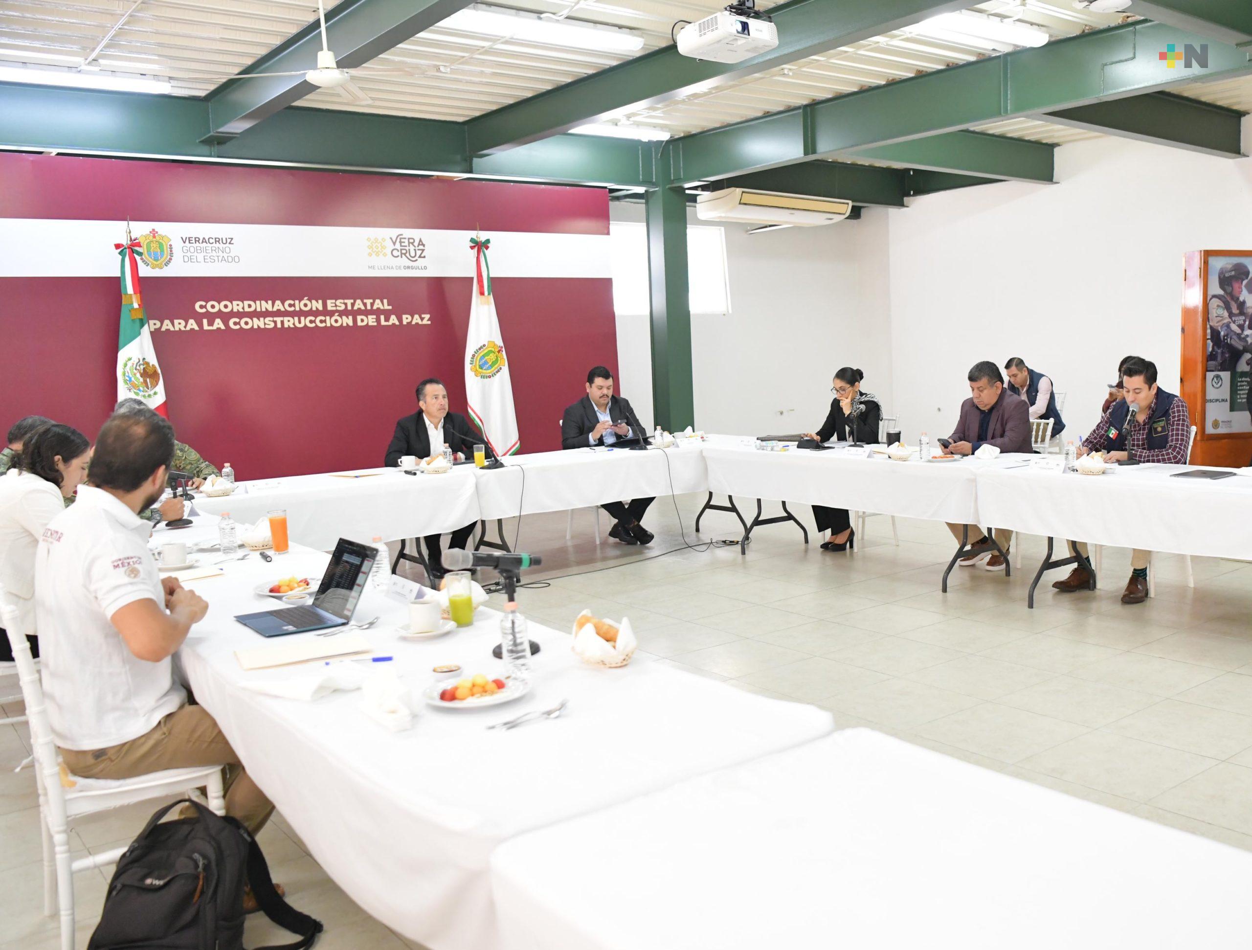 Gobernador encabeza sesión de Mesa de Coesconpaz, en Emiliano Zapata