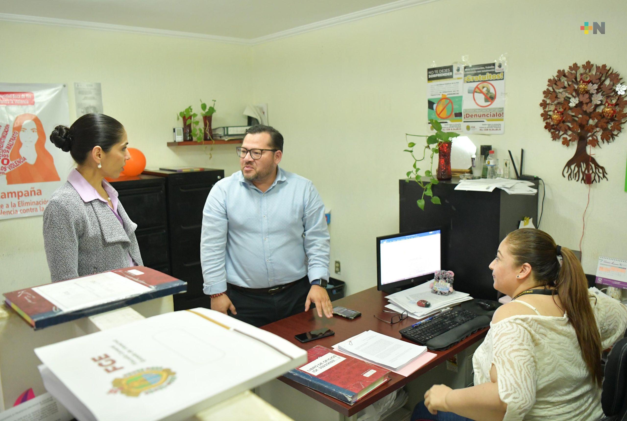 Fiscal general supervisa la Sub- Unidad de Procuración de Justicia en Boca del Río