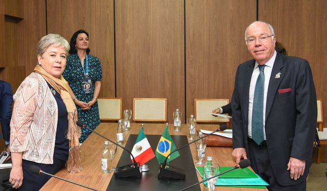Concluye canciller Alicia Bárcena Ibarra gira de trabajo por Brasil