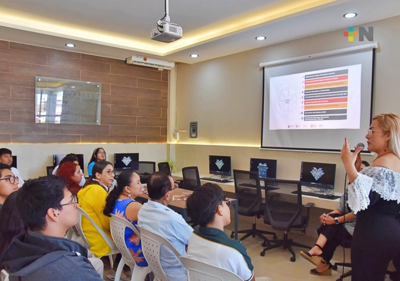 Inauguran aula virtual en Tres Valles