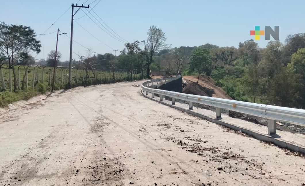 Concluye rehabilitación de carretera estatal Haciendita-Banderilla
