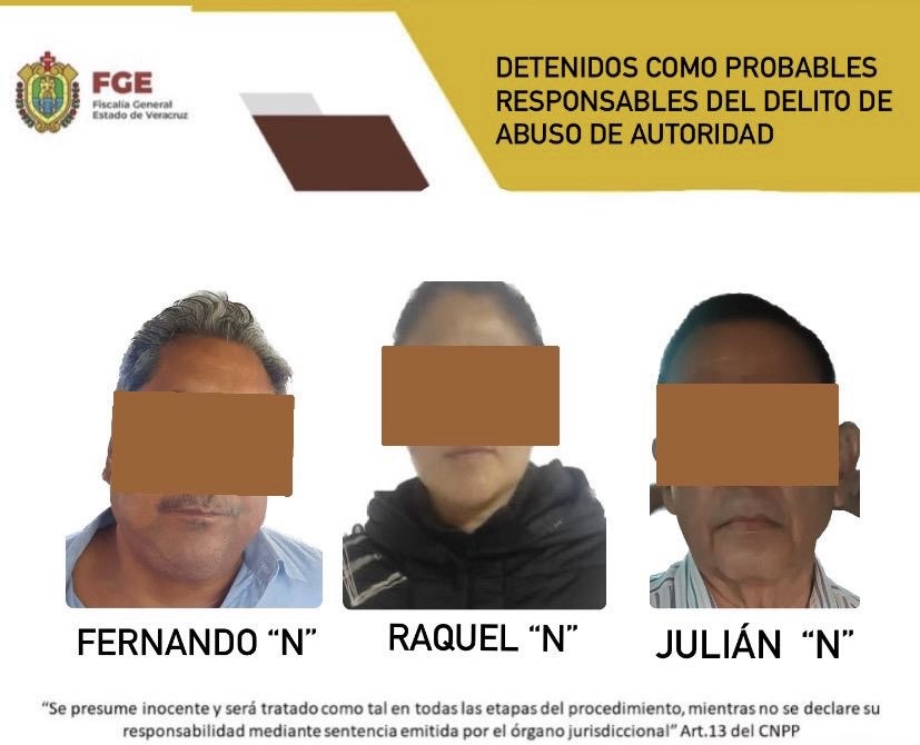 Detienen a exsíndico, exregidor y extesorera del Ayuntamiento de Alvarado