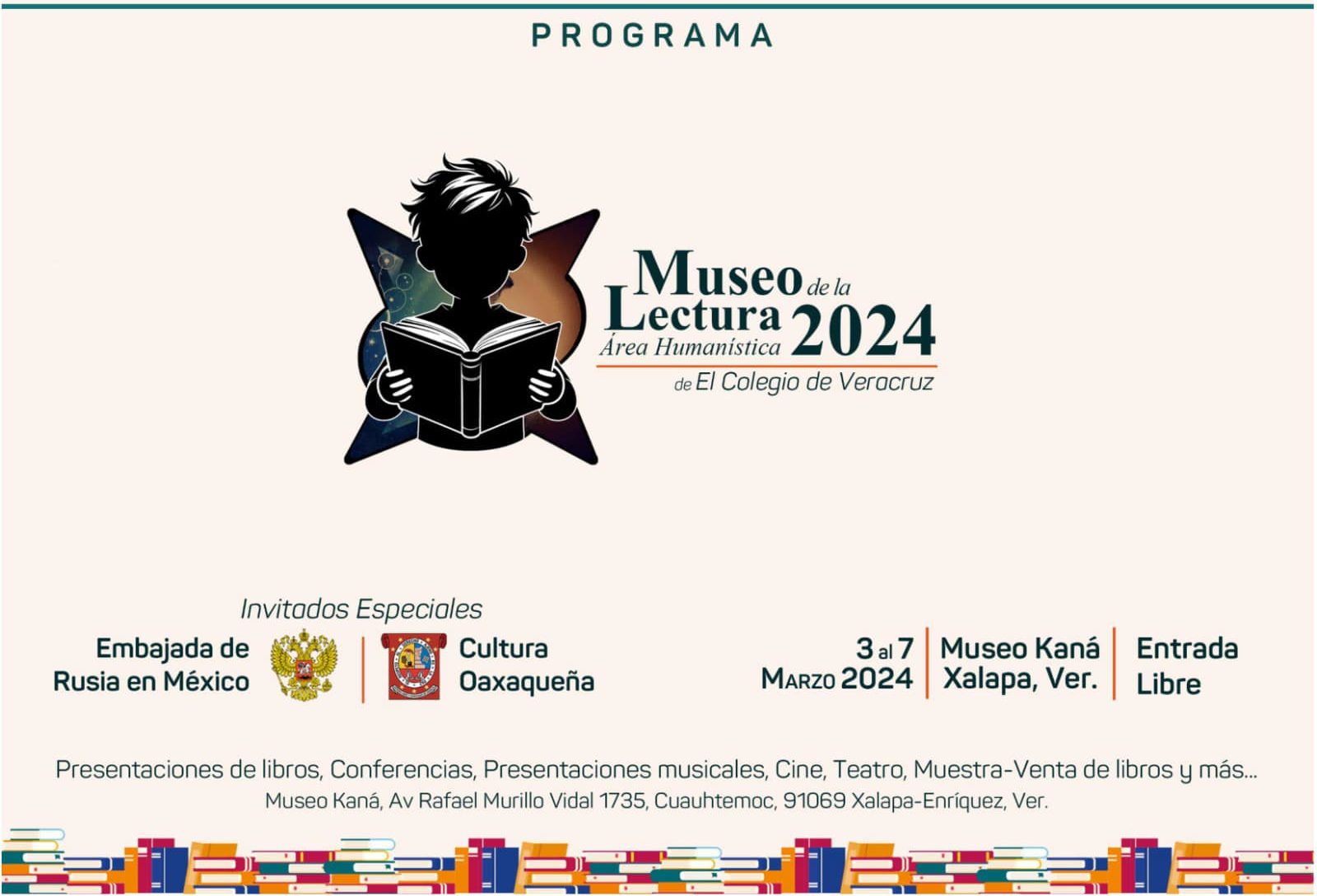 Colver organiza feria del libro en el museo Kaná del 3 al 7 de marzo