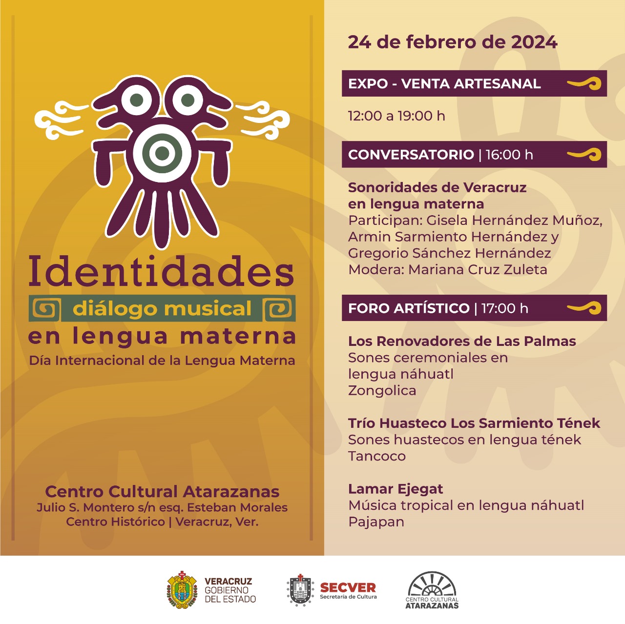 Encuentro «Identidades: diálogo musical en lengua materna» se realizará en Centro Cultural Atarazanas