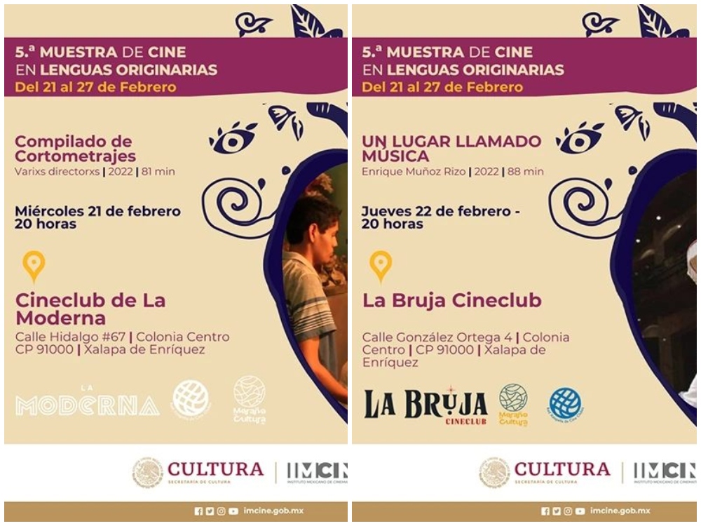 Muestra de Cine en Lenguas Originarias en Xalapa