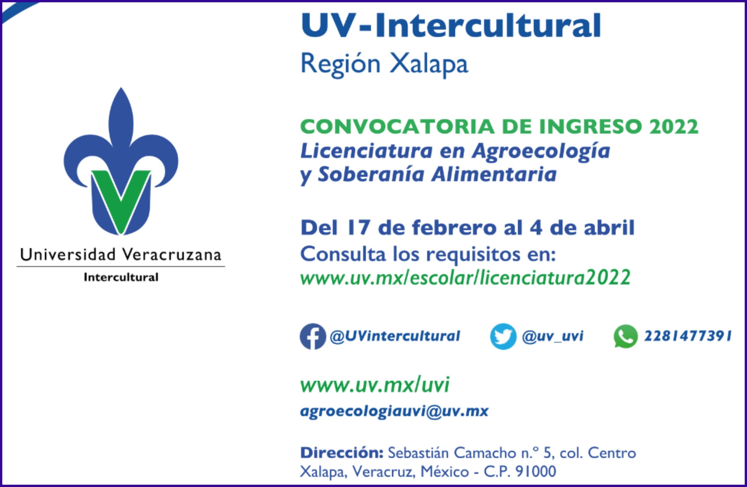 Incluirá UV licenciatura en Agroecologia en convocatoria de ingreso 2024