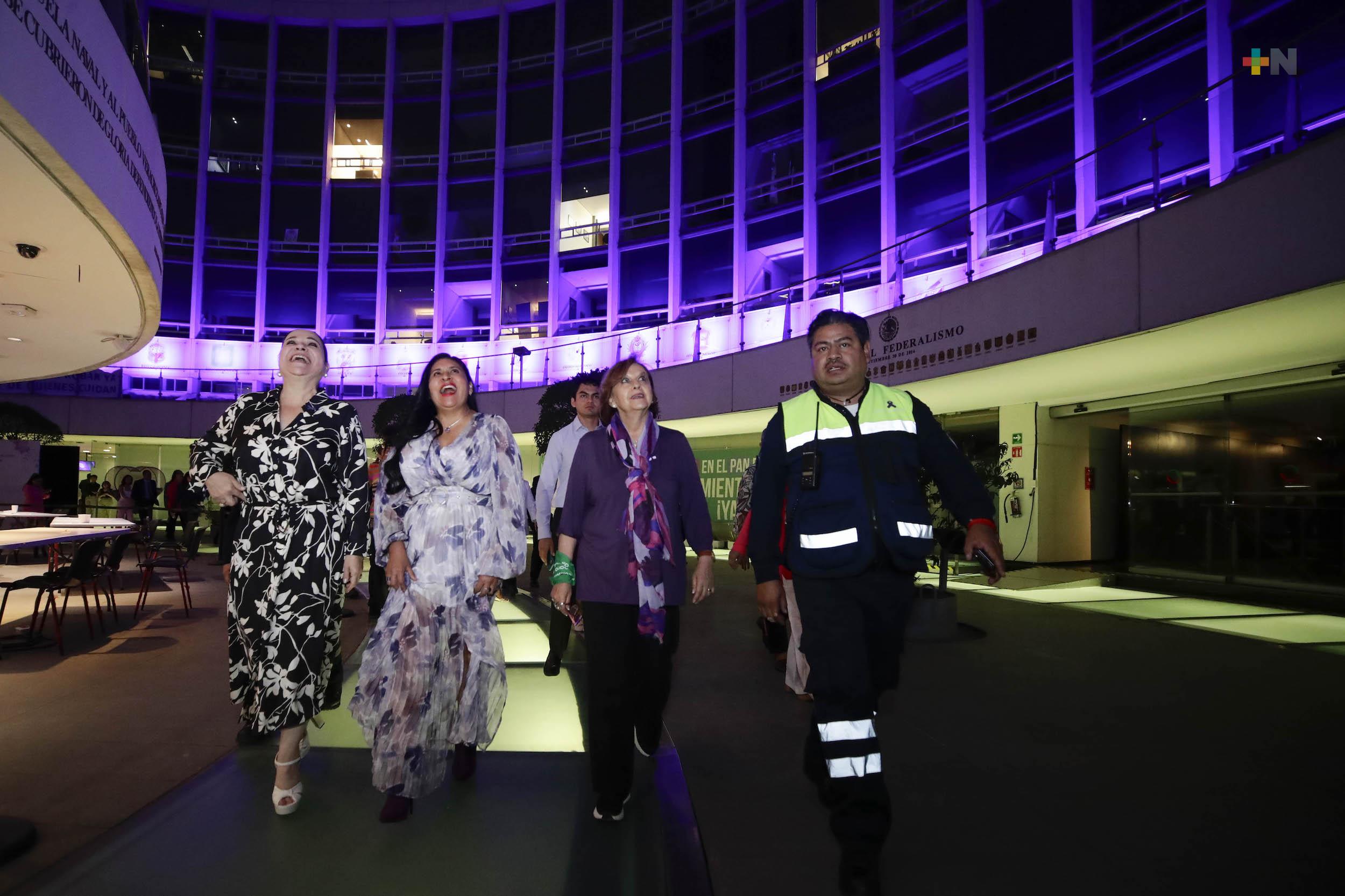 En el Senado, “Cada Escalón, un Paso”; exhiben frases relativas a las causas de la lucha feminista